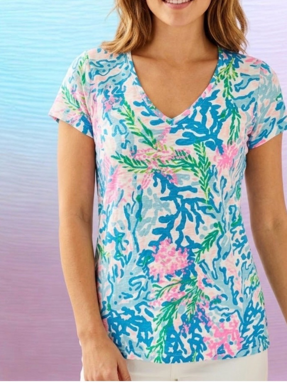Lilly Pulitzer short sleeve tee Size Small  EUC!! 100%cotton